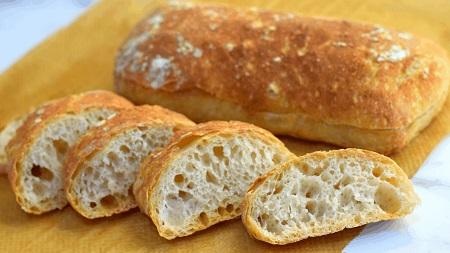 ciabatta bread recipe طرز تهیه نان چاباتا ایتالیایی